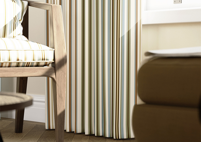 The British Stripe Co. Elizabeth, Derwent No.1 - Made to Measure Curtains - Image 5